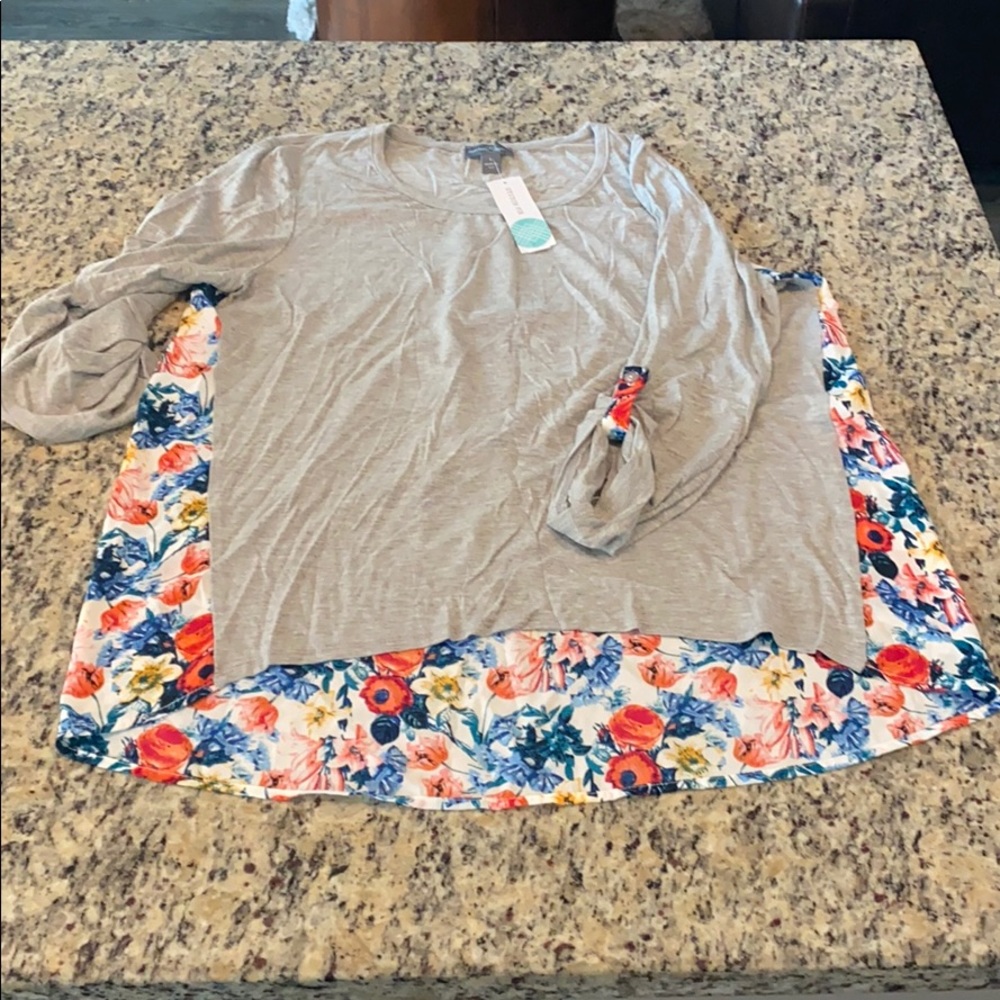 Dido Mixed Print Knit Top